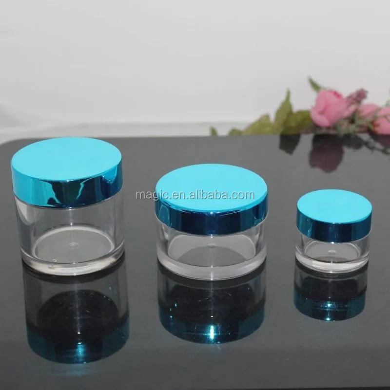 Hot selling round plastic cosmetic containers cream jar
