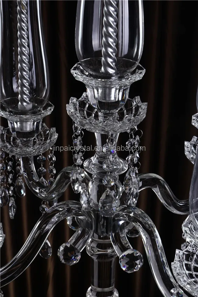 Crystal Glass 5 arm Candelabra for Home Decoration For Wedding Decoration
