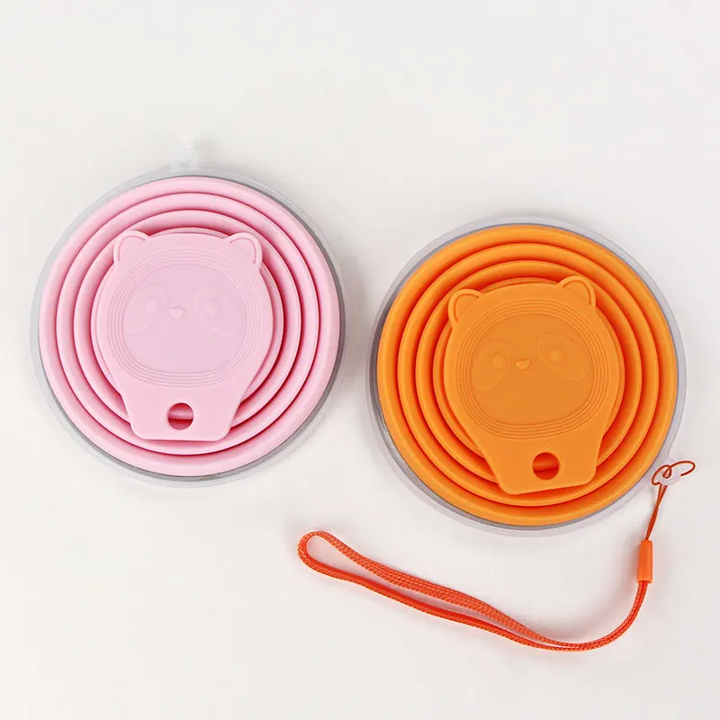 Уличная портативная силиконовая складная многоразовая чайная чашка