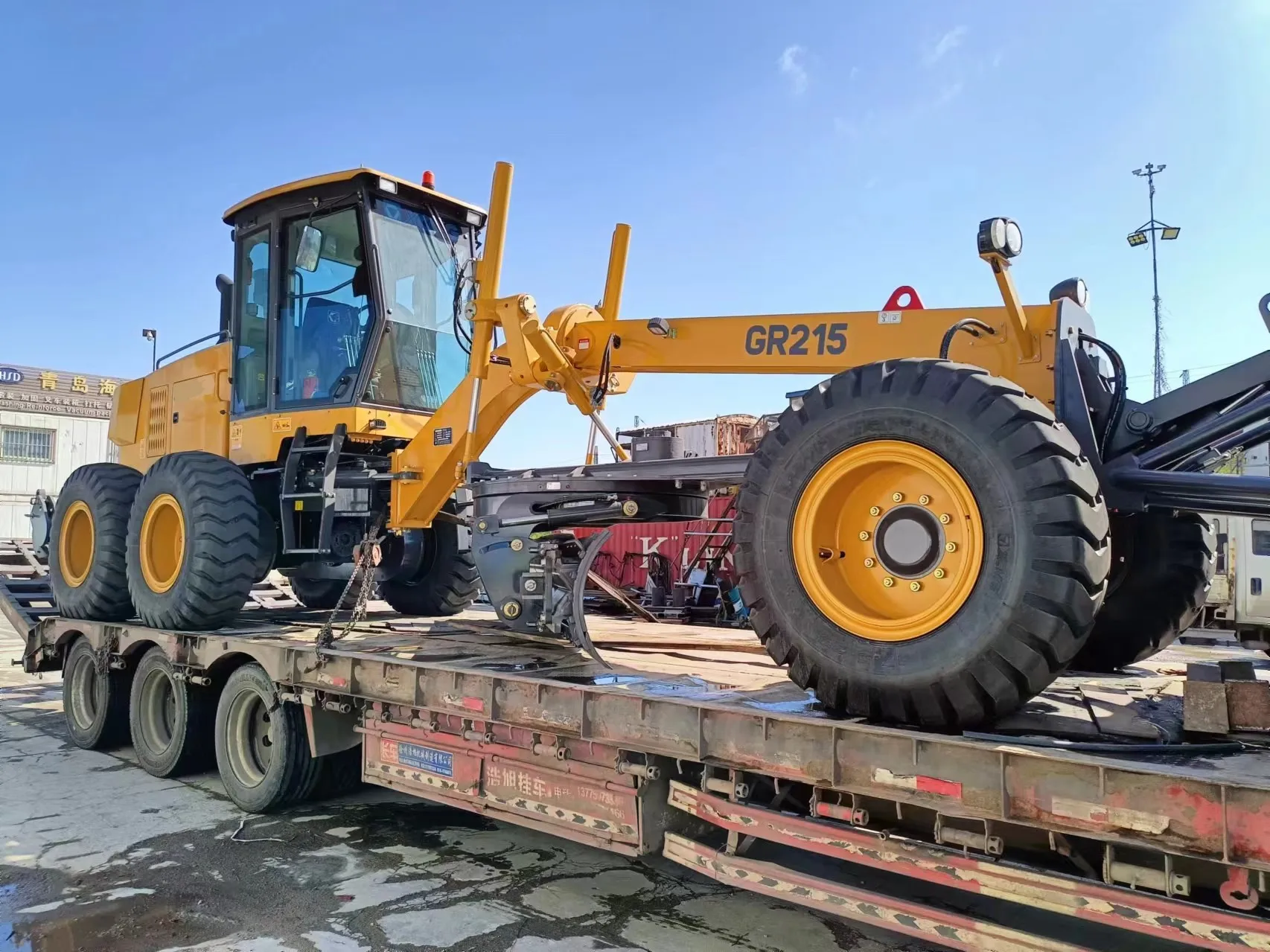 16.5 ton  215hp New Brand Motor Grader GR215 With Front Blade And Ripper Hot Sale In Mexico