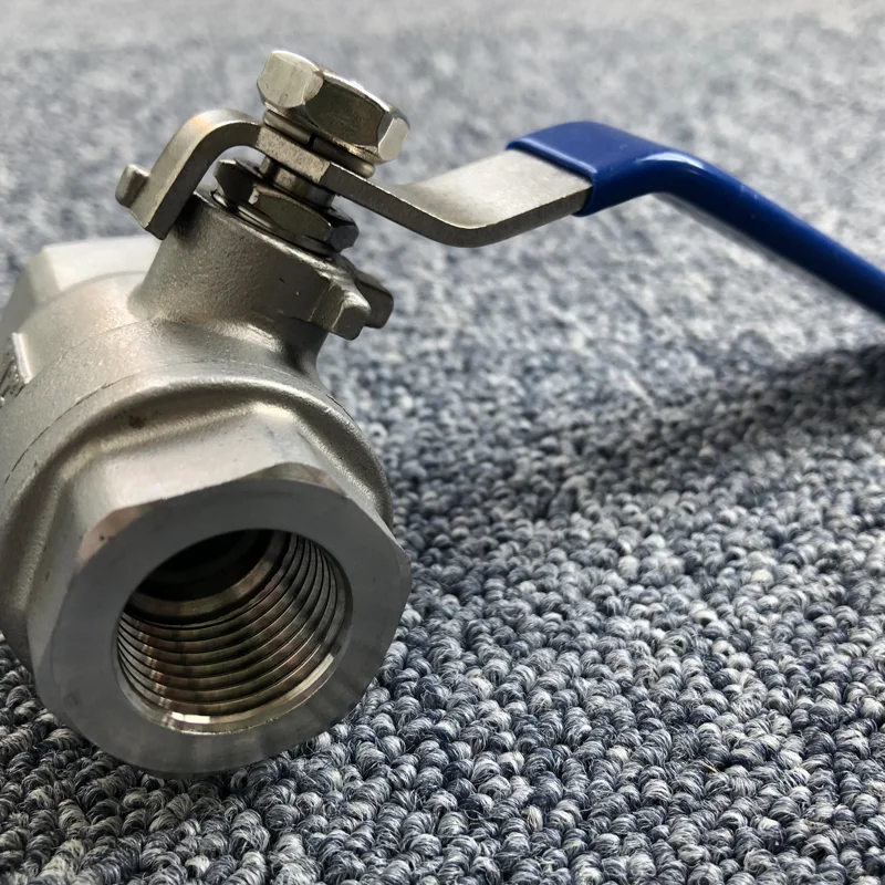 High Pressure 2PCS NPT Thread Ends 1000WOG Stainless Steel Ball Valve