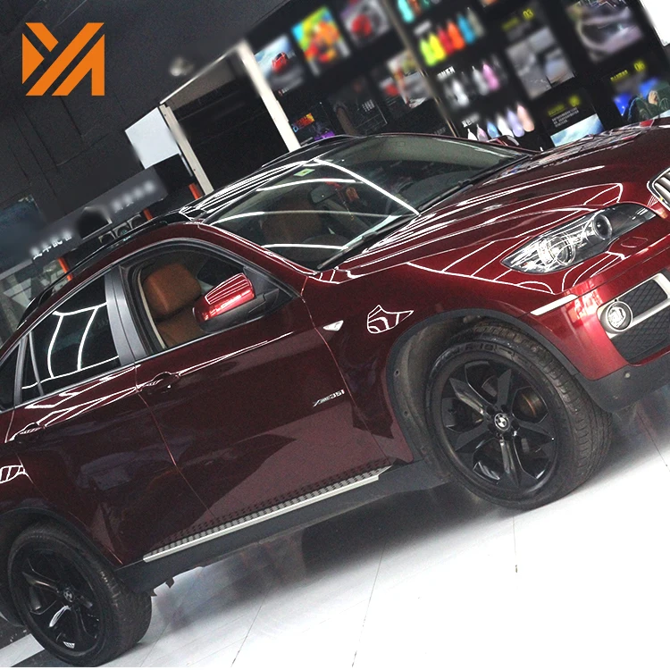 Beautiful Glossy Metallic Black Rose Photochromic Car Decorative Film Vinyl Car Wrapping