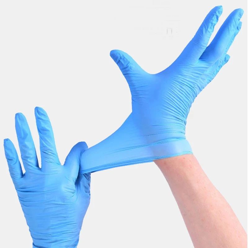 High quality food grade thickened latex gloves household cleaning beauty salon waterproof working gloves nitril gloves