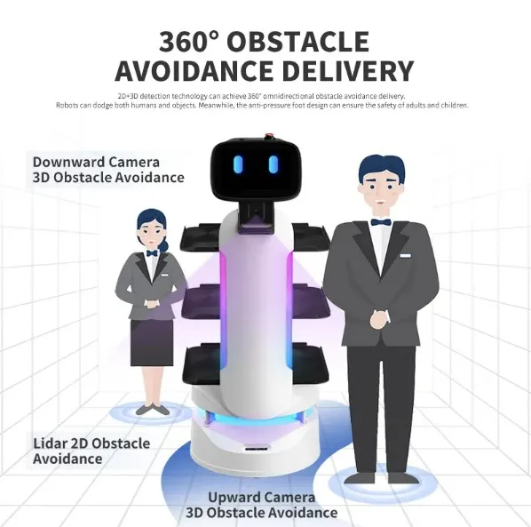 Delivery Robot Company Autonom Charging Restaurant Food Serving Delivery Robots Car For Food Delivery