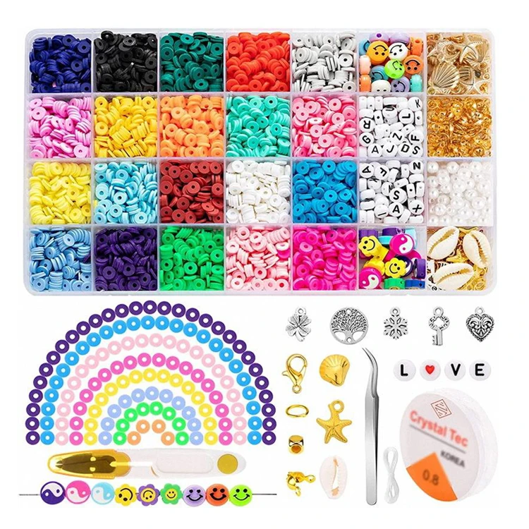 Wholesale 6mm Spacer Clay Beads For Jewelry Making Bracelet Necklace Earring Diy Handmade Craft Kits