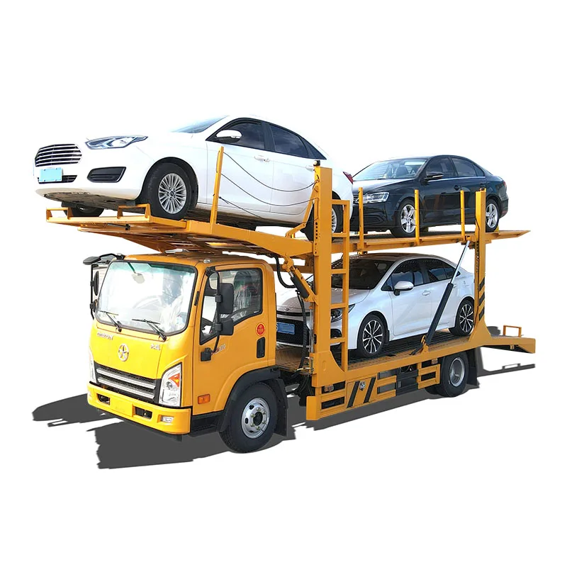 Factory Direct Supply Double Deck Car Carrier Truck 3 Autos Hauling Truck for Sale