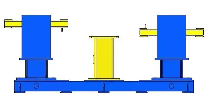 CNC Environmental protection dust removal equipment Machining of machine parts Double station single robot welding base