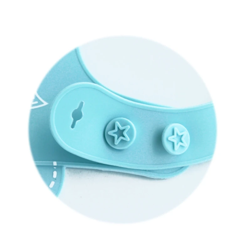 OKSILICONE Silicone Easily Clean Baby Bib Comfortable Waterproof Adjustable Baby Bibs for Baby Feeding Use Washable Bibs