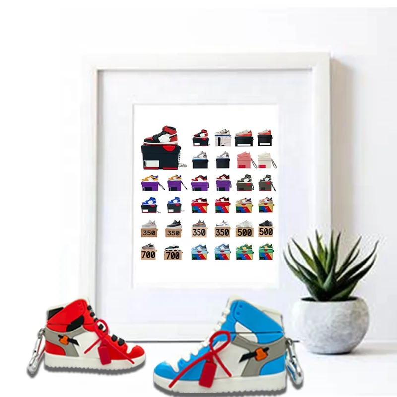 2021 Забавный чехол для Airpods с футляром для обуви для Airpod, силиконовый чехол для наушников