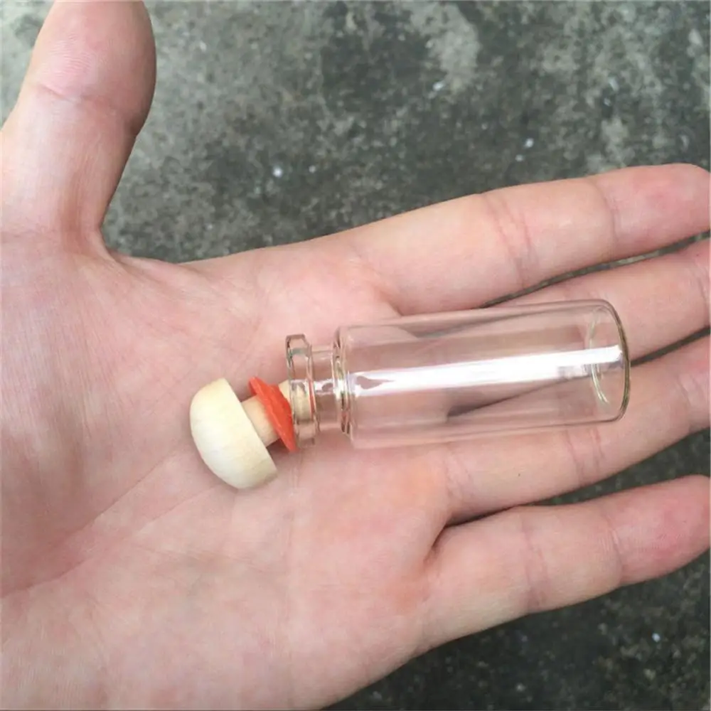 
12ml Custom Made Bottle Hand Blown Glass Bauble Bottles with Cork Small Jars Vials Gift Crafts Glass Borate Bottle Wholesales 