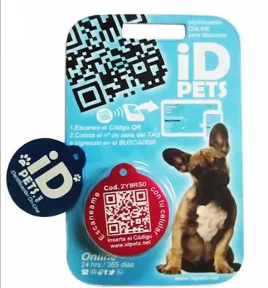 Идентификационная метка для домашних животных 13 56 МГц NFC QR-код RFID-метка отслеживания электронный ошейник