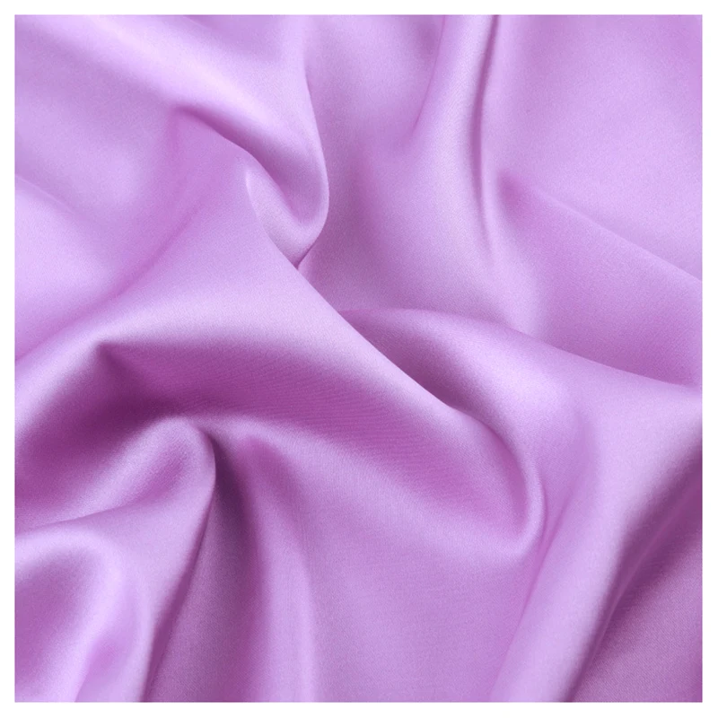 YX30 Wholesale 105gsm Soft 92% Polyester 8% Elastane Stretch Charmeuse English American Satin Fabric Rolls Textile