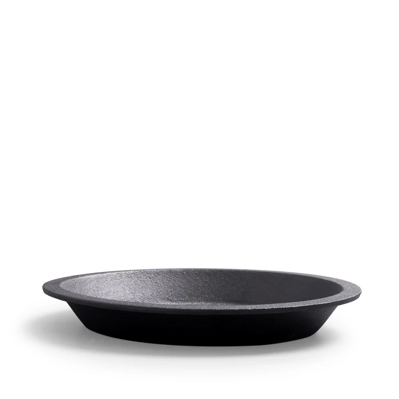 Round Steak Fajita Pan Cast Iron Sizzling Plate