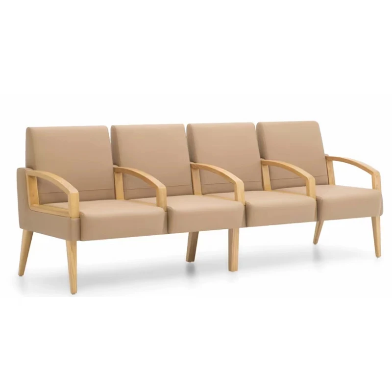 Factory Direct Sale 3-Seater Red PU Seating Airport & Hospital Waiting Room Chair for Visitors Designed for Optimal Comfort