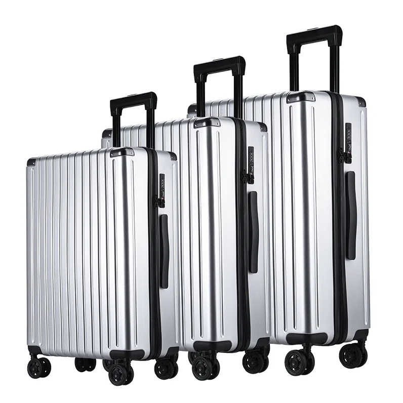 RS luggage 3 pieces abs luggage sets carry on light weight 16 inches suitcase with hand cosmetic bag travel luggage set