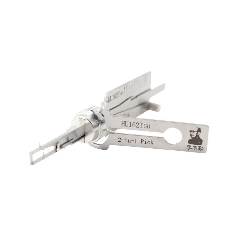 Original Lishi 2in1 Tool Auto Hu162t(9) Locksmith Tools Supplies Car Door Pick Decoder Unlock Tool Lishi HU162T-9 2 in 1