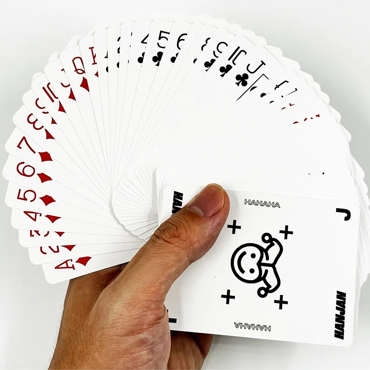 High Quality Custom Printed Playing Cards Sets Cheap Custom Design Game Black Poker Playing Card Decks With Your Barcode