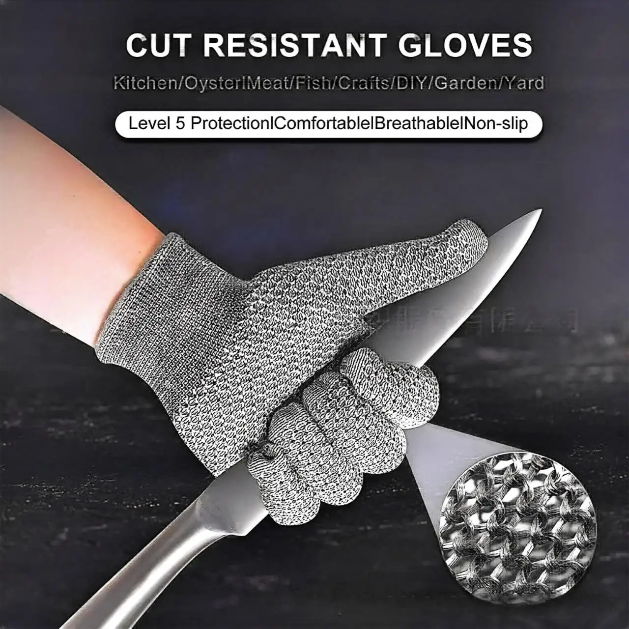 Wholesale Comfortable Cut Resistant Worker Gloves Garden Work ANT5PPE Palm Dipped Safety Gloves Wood Cutting Protective Work