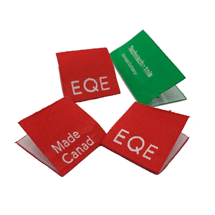 Изготовленный на заказ размер тканый ярлык одежды для платья