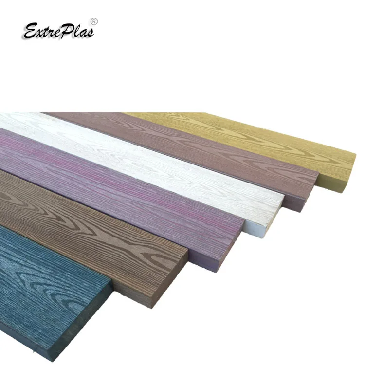 Extrusion Process Recycled Plastic Lumbers Alternative Wood Outdoor HDPE Plastic Boards Solid Beams