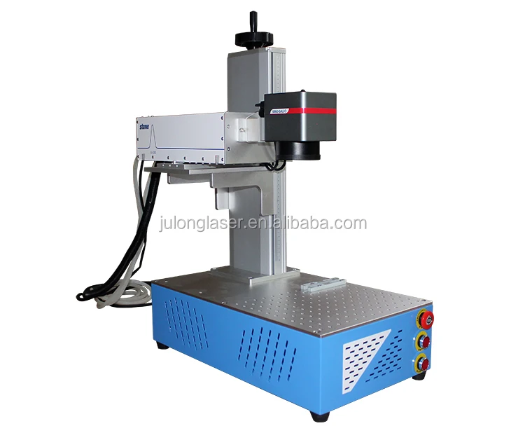 Julong Laser Marking Machine 20w 30w 50w Fiber Co2 Uv Online High Speed Laser Engraving Printing Machine Product