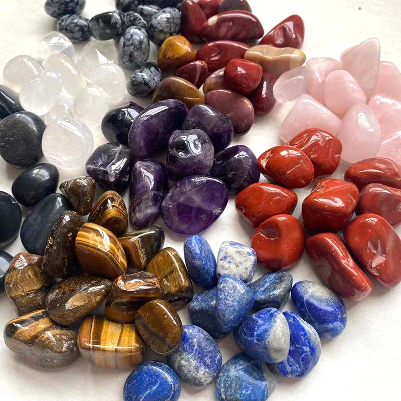 bulk wholesale chakra Crystal Gem stones Mixed Tumbled Stone Healing Reiki crystal tumble stone for home decoration