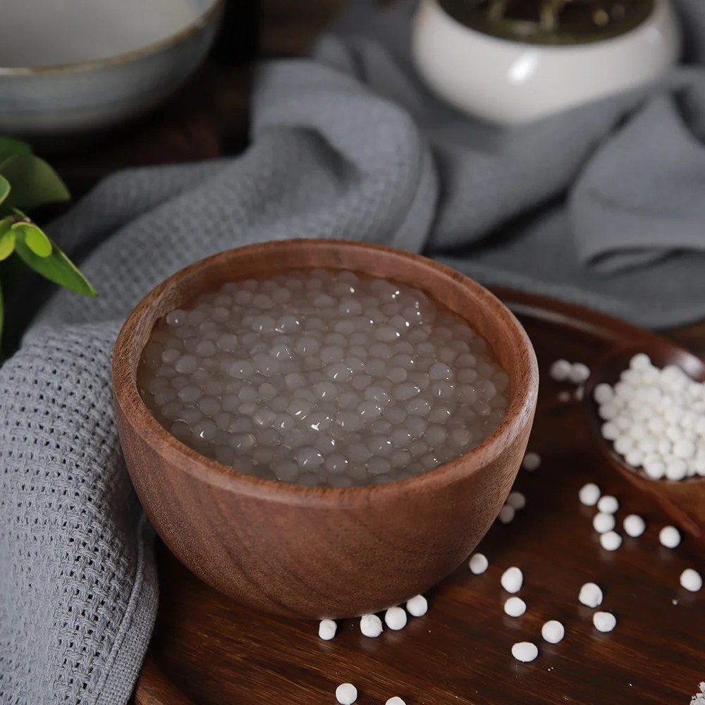 1kg High Quality Natural White Sago Seeds 3mm-4mm for Food and Beverage Ingredients