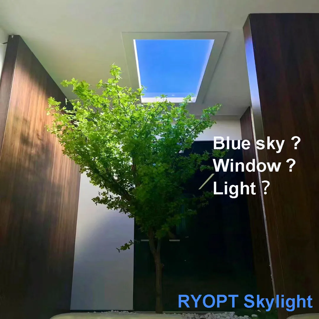 Smart tuya home India natural blue lights led sky panel ceiling artificial intelligent virtual sunlight skylight