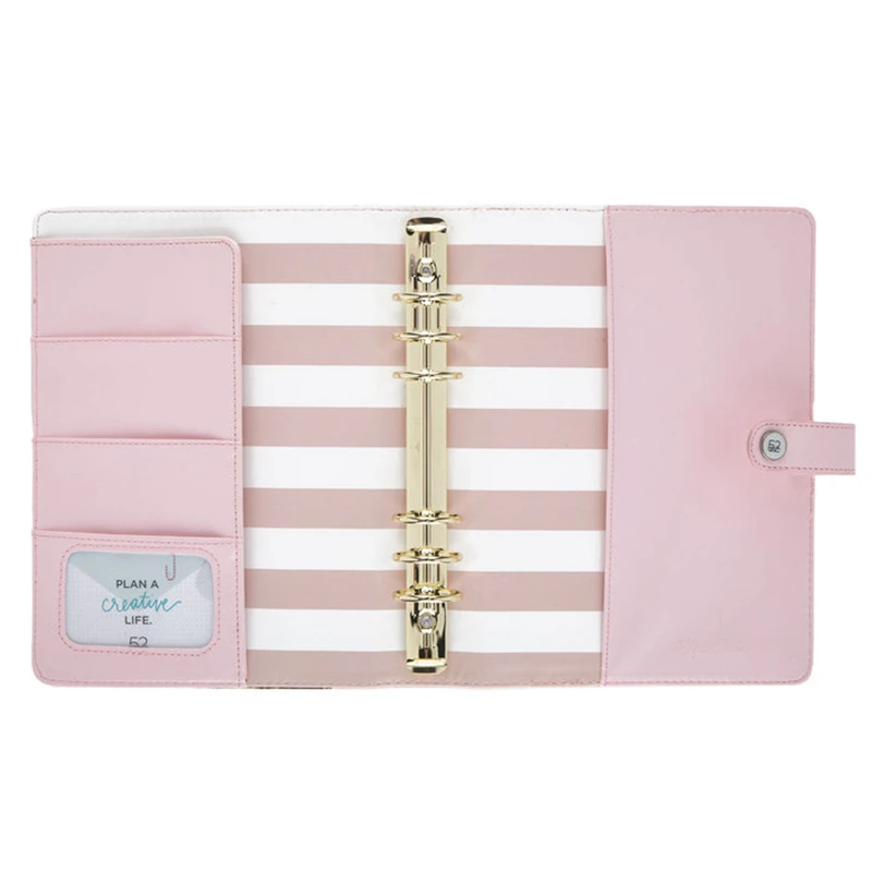 promotional leatherette journal agenda set weekly planner with snap closure