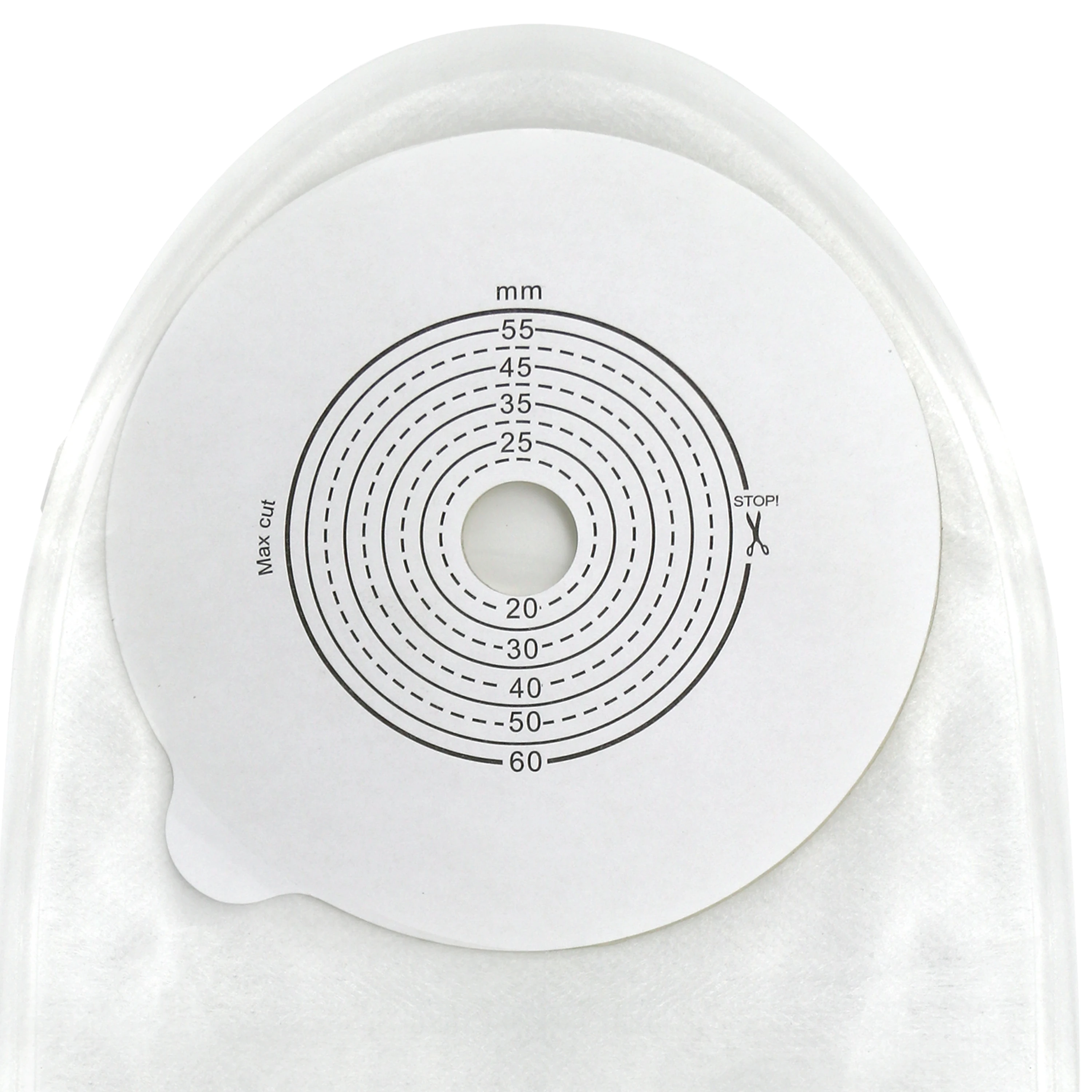 One piece manufacturer direct supply colostomy bag clip maximum cutting hole 60mm
