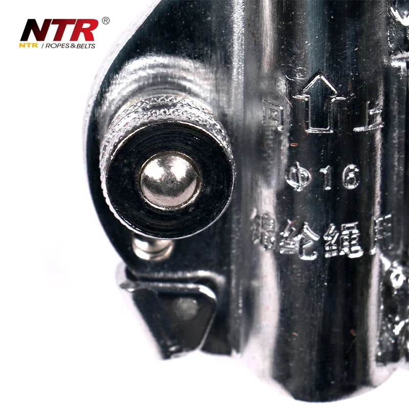 NTR ZSQ-01 high strength alloy steel rope grab for 14-16mm nylon rope.