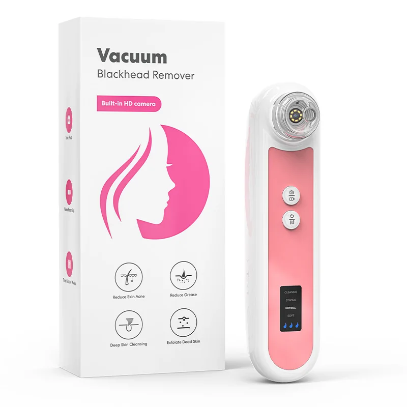 2023 Newest H600 3 Suction Power 6 Probes Facial Pore Cleaner USB Rechargeable Blackhead Remover Pore Vaccum