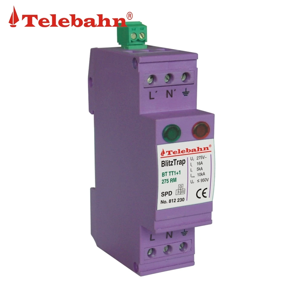 Online Shopping Class C 3P+N 280V Surge Arresters Made In China Solar Surge Protective Device