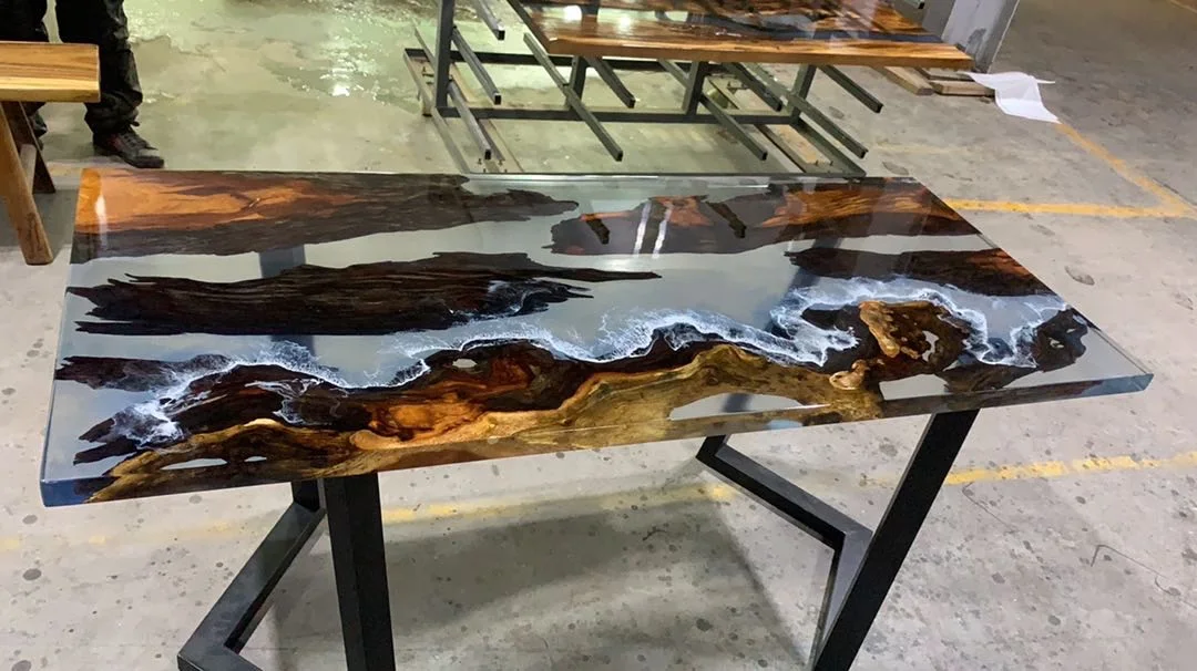 Ab Glue Epoxy Resin Solid Wood Table