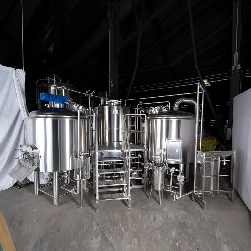 multiple size 100L 200L 300L 500L craft beer brewing equipment dimple jacketed fermenters CIP for brewpub restaurant nanobrewery