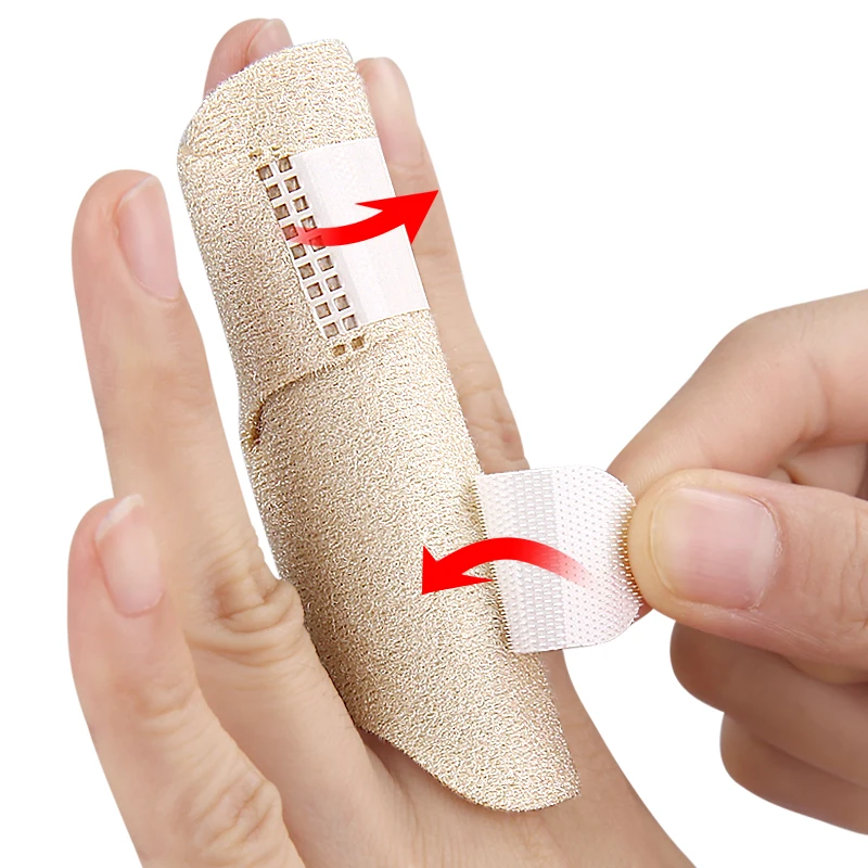 Large Finger Splint Thumb Sleeve Skin Adjustable Finger Brace  Comfortable Fixed Finger Support Guard