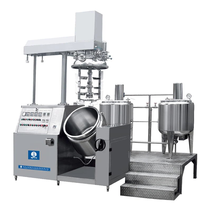 Vacuum Emulsifier Homogenizing Mixer Cosmetic Lotion Mixing Homogenous Emulsifier Toothpaste Hand Cream Making Machine