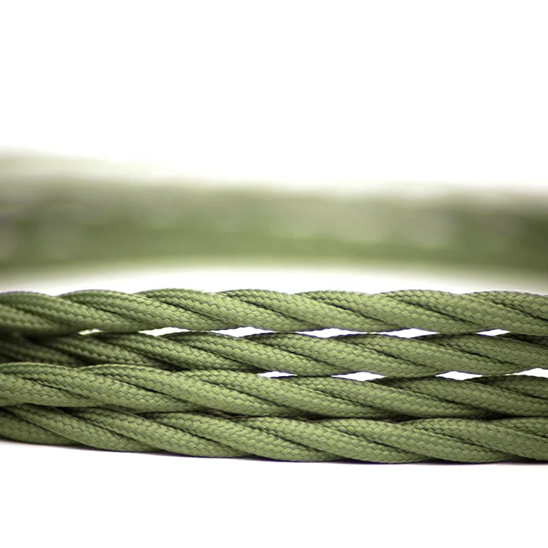 Cloth Flexible Electric Wire Braided Cable Decorative Edison Lamp Cord