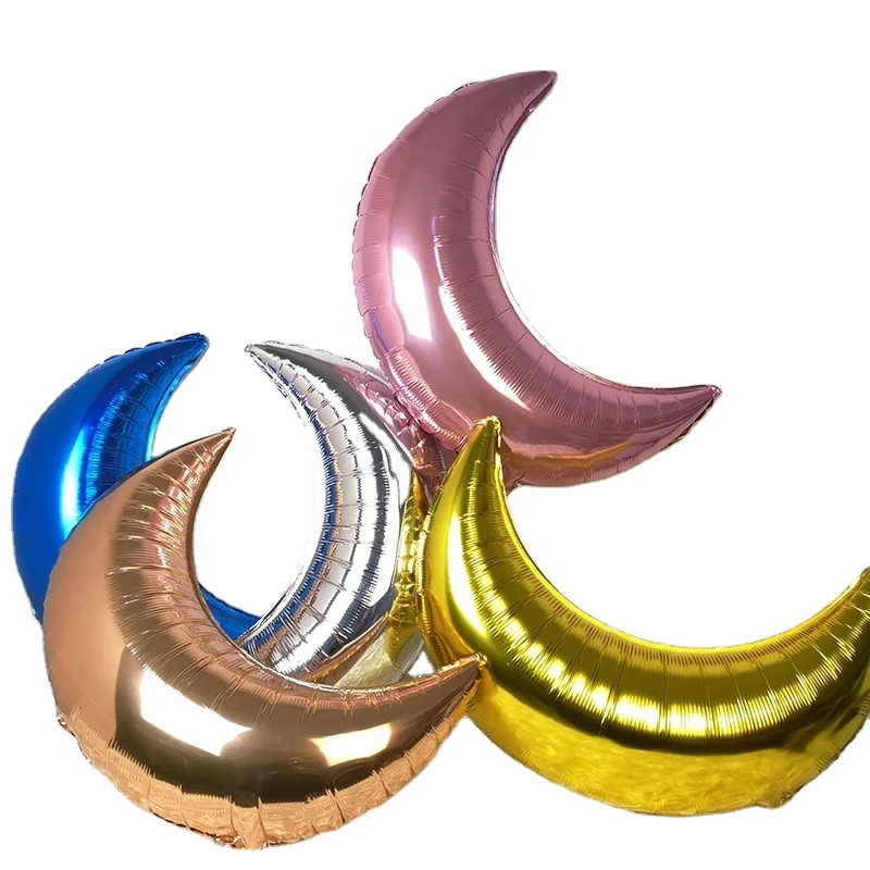 28inch Moon Globos Aluminum Foil Balloon For Birthday Balloons Party Decorations