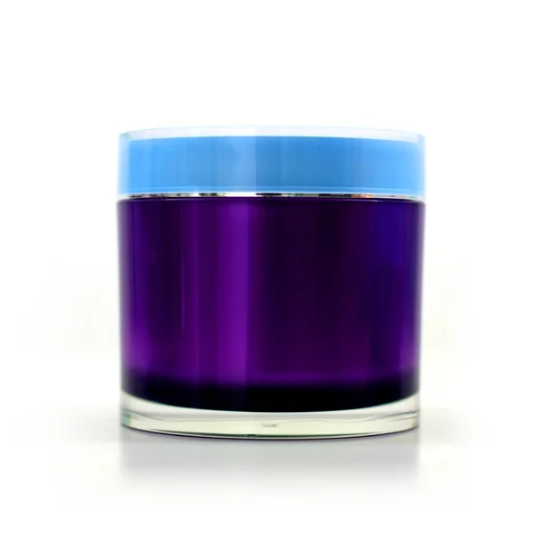 Emballage pour soins de la peau Pot de creme cosmetique Vide Pot rond violet 100ml