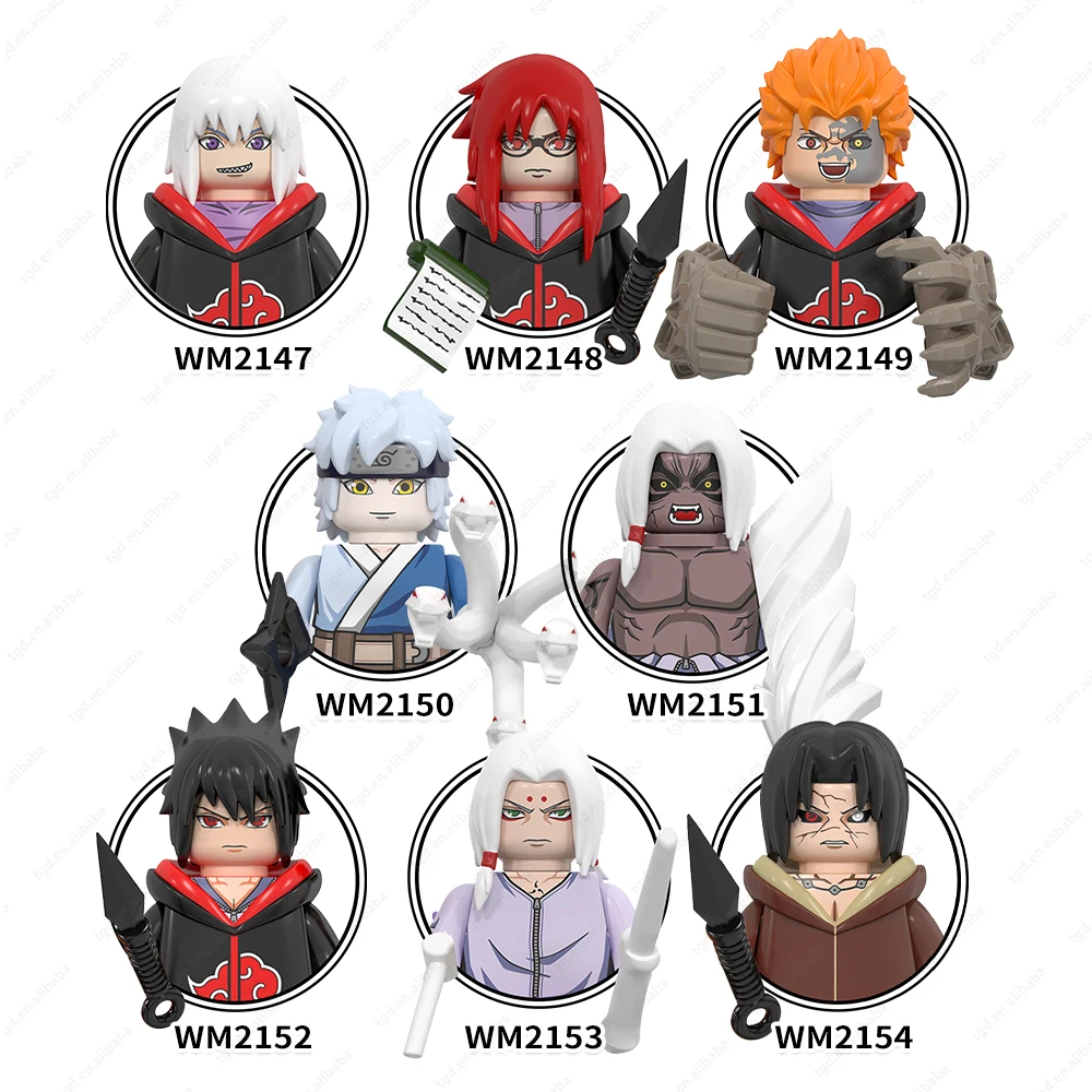 WM6113  Japanese Animation Hohzuki Suigetsu Jyuugo Mitsuki Figures Gifts Puzzle  Building Block Sets Educational Anime Toys Kids