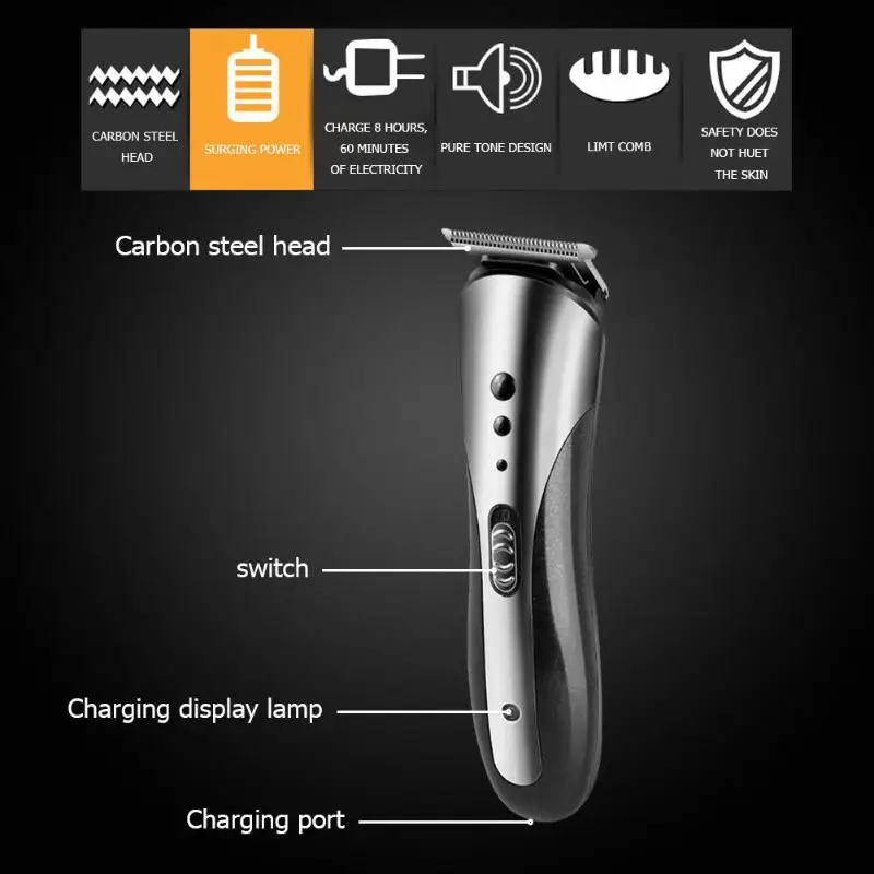 Electric razor pruner nose hair device 3 in 1 hair cutter suit hair pruner trummer machine