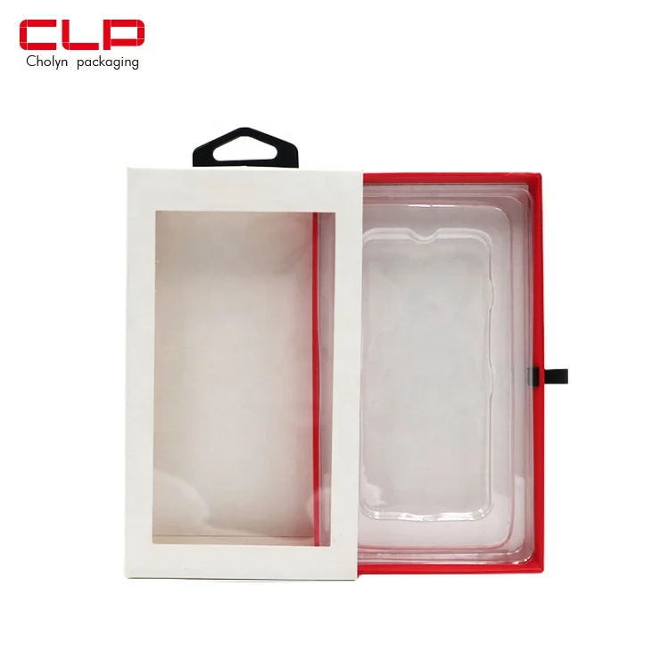 CLP Customized Clear Plastic Smart Phone Charger Packaging Box