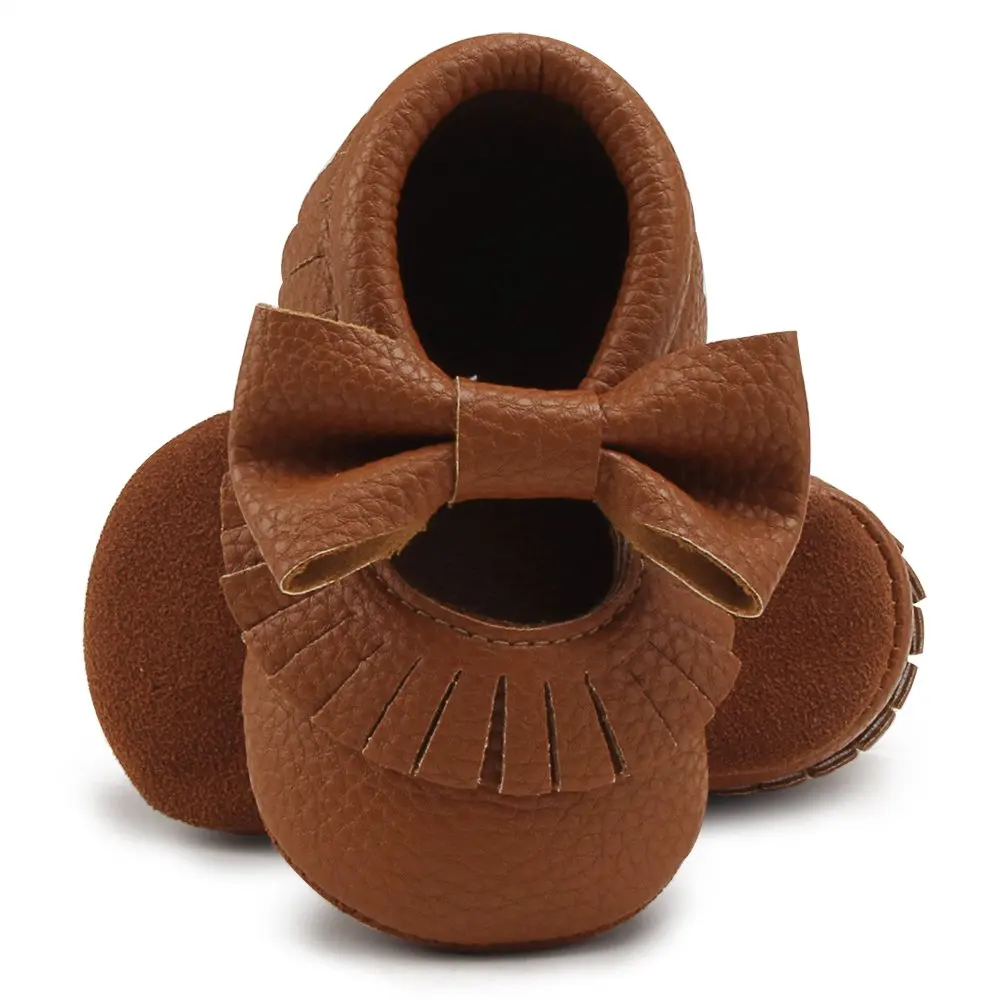  2021 Hot Selling Soft Sole Tassel Bowknot Moccasinss Crib Shoes Infant Toddler
