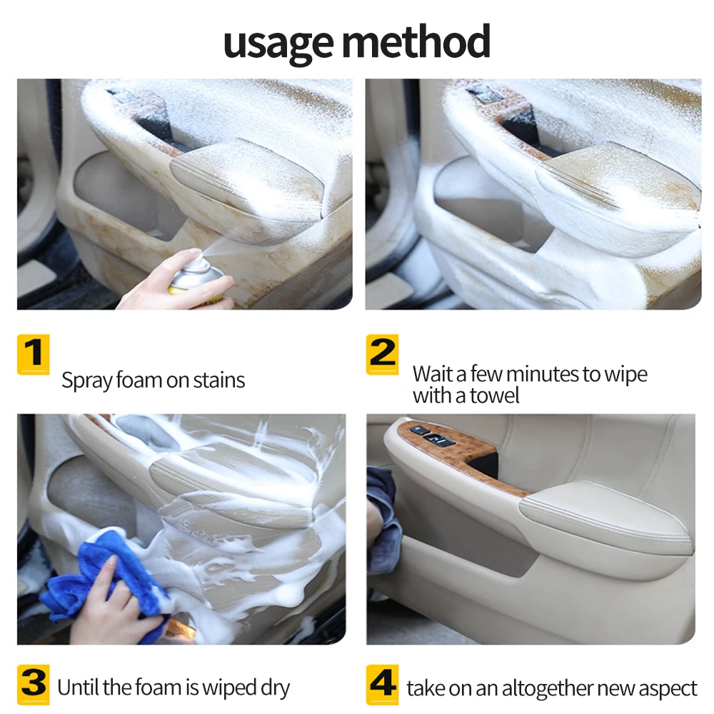 Высоковспенивающий жидкий распылитель для автомобильного сиденья автомобильный кожаный/ручной очищающий пенный спрей