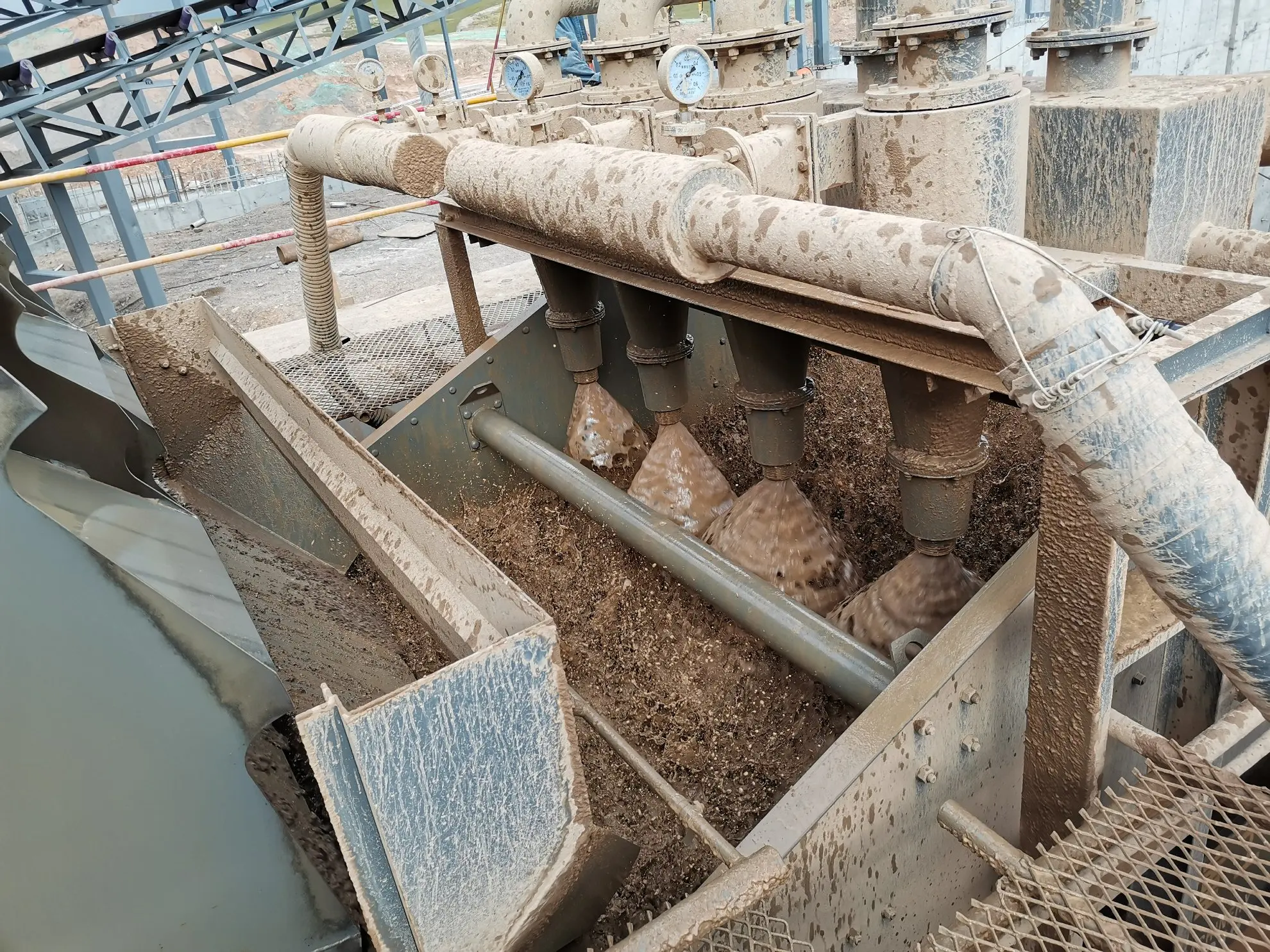 Hydrocyclone desander mining cyclone desander slurry mud separation cyclone desander