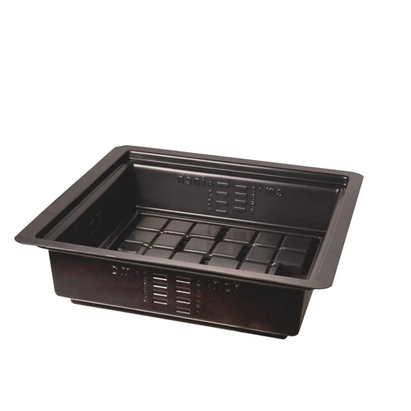 OEM Microgreens Growing Tray ABS ebb and flow tray black flood tray