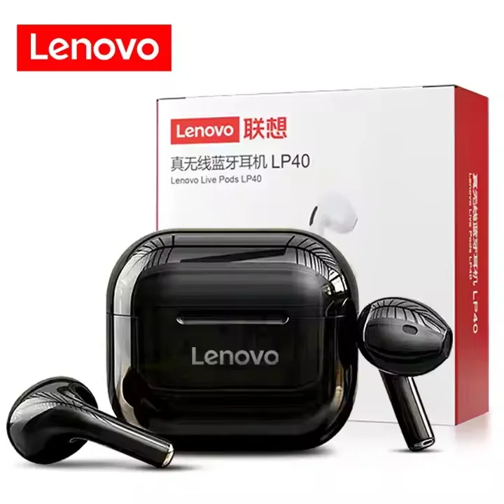 Wireless Earphones Lenovo LP40 TWS Headphones Wireless Earbuds Waterproof Earbuds for Sport,Game