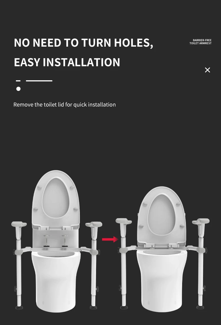 Wholesale Stand Along Safety Rail For Elderly,Heavy Duty Adjustable Toilet Safety Rail