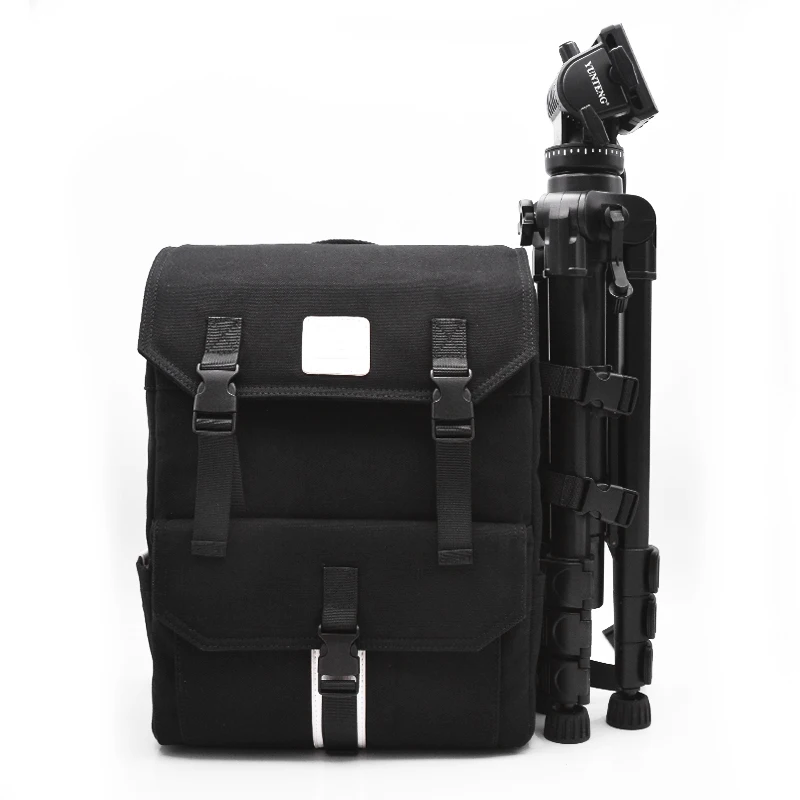 High Quality Canvas Professional Camera Backpack Bag Custom Large Capacity Video Camera Bags For Photography